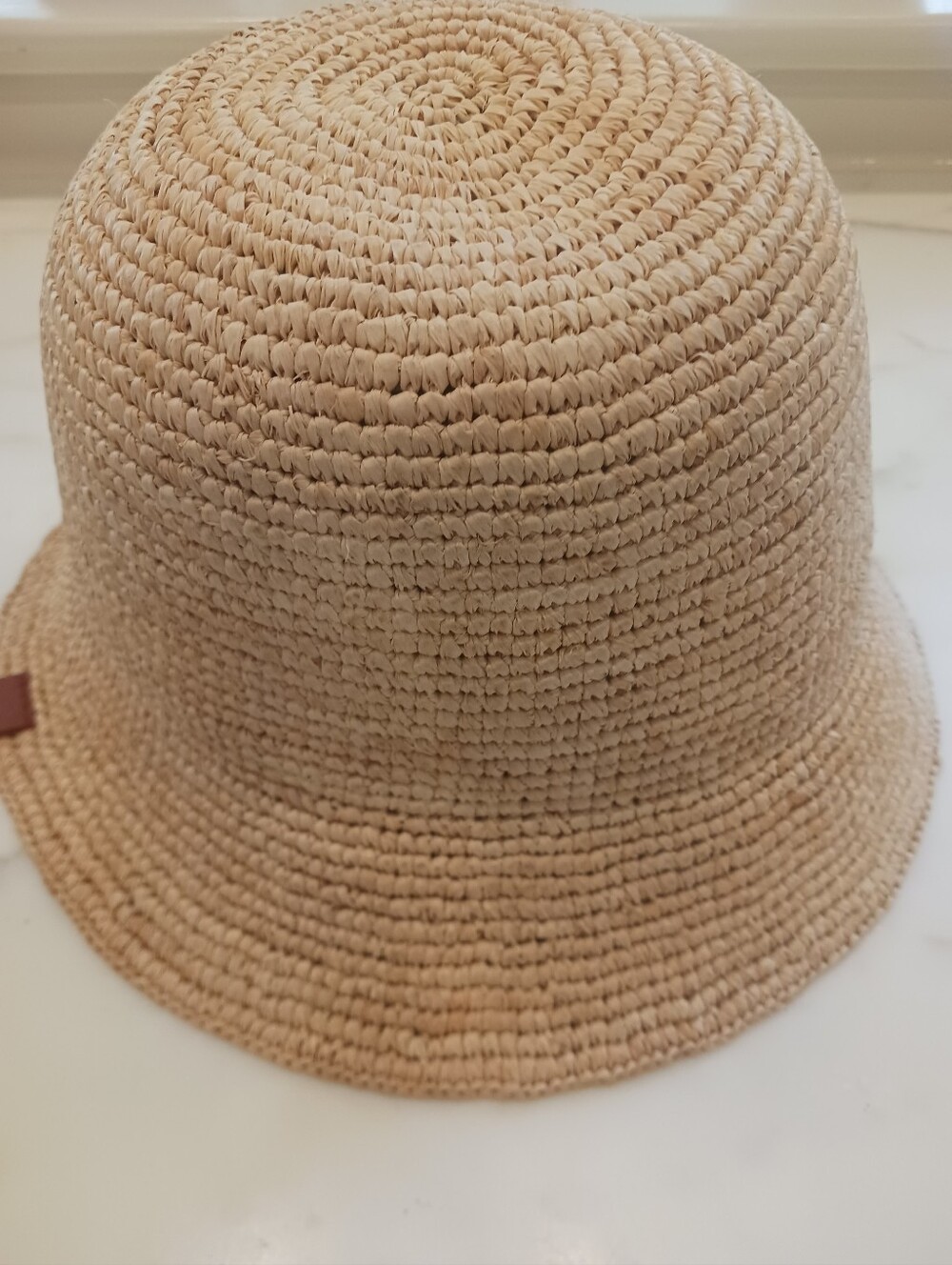 STAUD Woman"s Woven Straw Bucket Hat in Natural